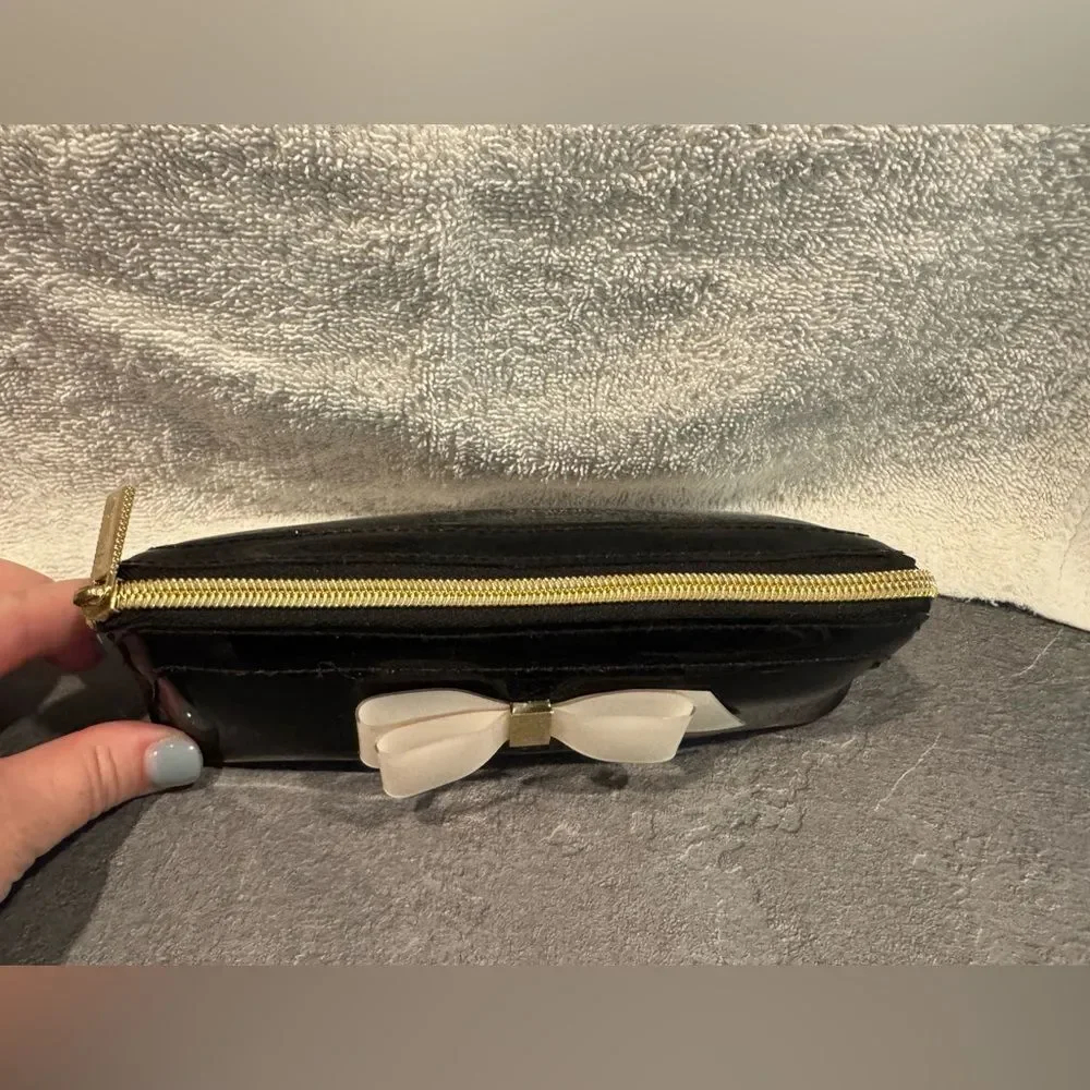 Ted Baker Black Patent Pouch with Bow